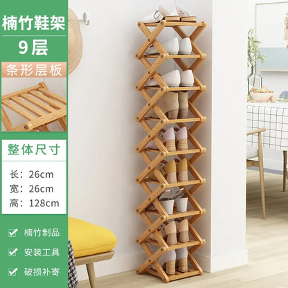 Installation-Free Foldable Shoe Rack Simple Multi-Layer Home Doorway Balcony Small Space-Saving Shoe Cabinet Storage Fantastic