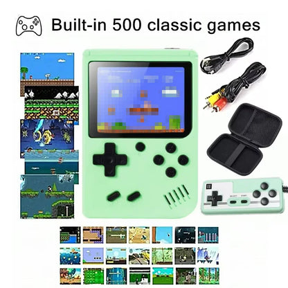 Built-in 500+ Classic arcade retro games Console for TV 5 inch Video Game Handheld Game Player for Game boy two player games