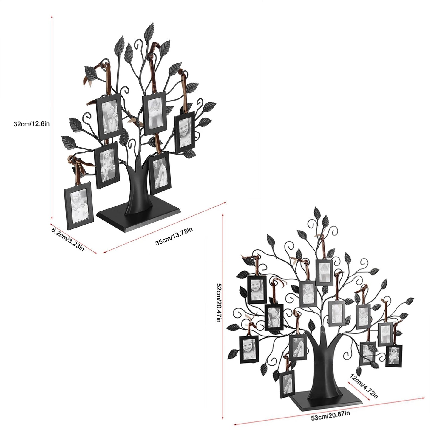 Family Tree Frame Family Photo Display Tree Fashionable Family Photos Frame Display Tree with Hanging Pictures Frames Home Decor