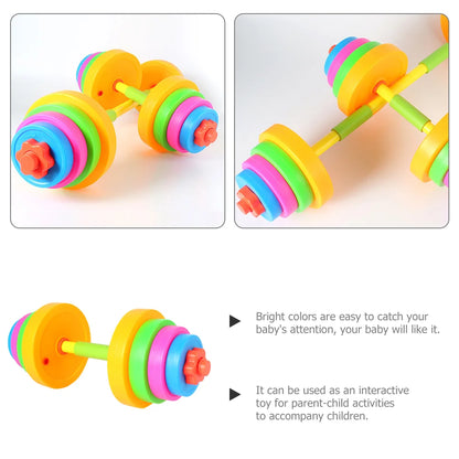 Children Dumbbell Toy Plastic Dumbbell Kids Kindergarten Arm Training Dumbbel Equipment Exercise Dumbbell Hand Weight for Kids