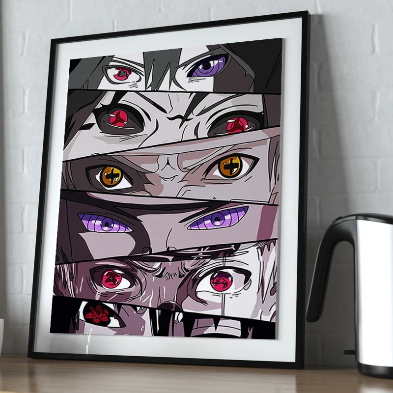 1pc Anime Eye Art Print Poster Abstract Canvas Interior Painting Gamer Kids Bedroom Decorative Wall Picture Modern Living Room