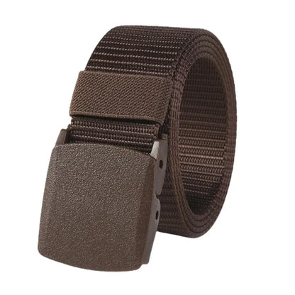 Men Belt Adjustable Exquisite Buckle Male Jeans Belt Lightweight All Match Comfortable Waist Belt For Daily Wear