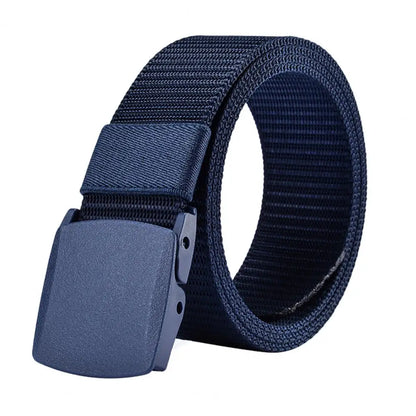 Men Belt Adjustable Exquisite Buckle Male Jeans Belt Lightweight All Match Comfortable Waist Belt For Daily Wear