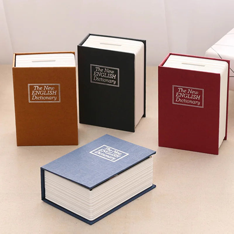 Creative Dictionary Book Money Boxes Piggy Bank With Lock Hidden Secret Security Safe Lock Cash Coin Storage Box Deposit Box