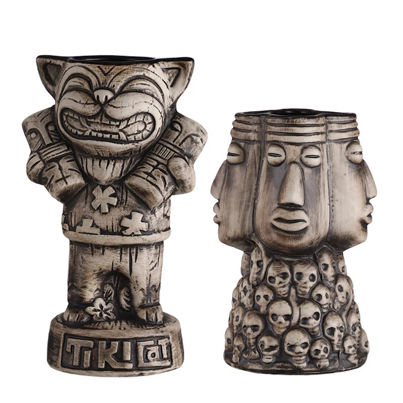 Hawaii Tiki Mugs Cocktail Cup Beer Beverage Mug Wine Mug Ceramic Tiki Mugs Great For Cocktail Drink