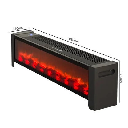 Modern Living Room Fireplaces Heater Home Baseboard Quick-heat Heater Oven Stove Bathroom 3D Decorative Fake Fireplace Heater W