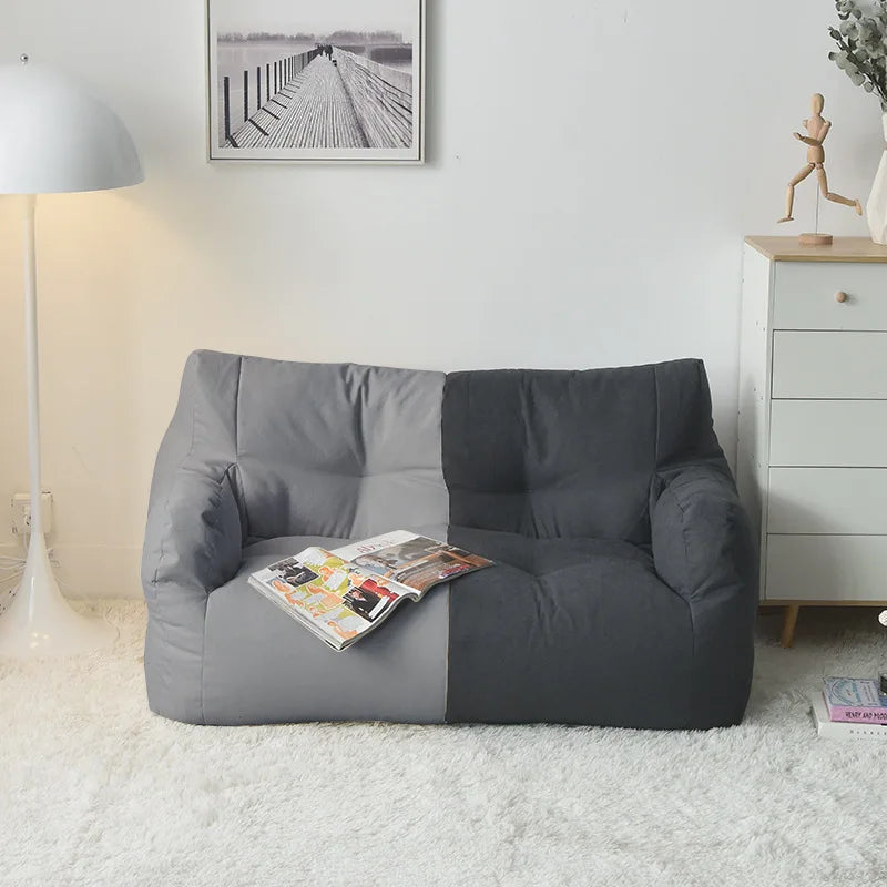 Creative Small Sofa Lazy Bean Bag Sofa Double Balcony Bedroom Living Room Decoration Rental Tatami Two Seat