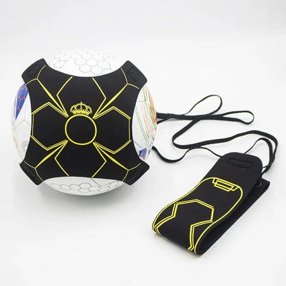 Adjustable Football Kick Trainer Soccer Ball Solo Practice Training Auxiliary Equipment Sports Trainer Elastic Belt  Assistance