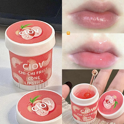 Crystal Temperature Change Lip Balm Vitality Color Lipstick Peach Girl Lip Balm Change Lipstick Lip Care Beauty Makeup TSLM1