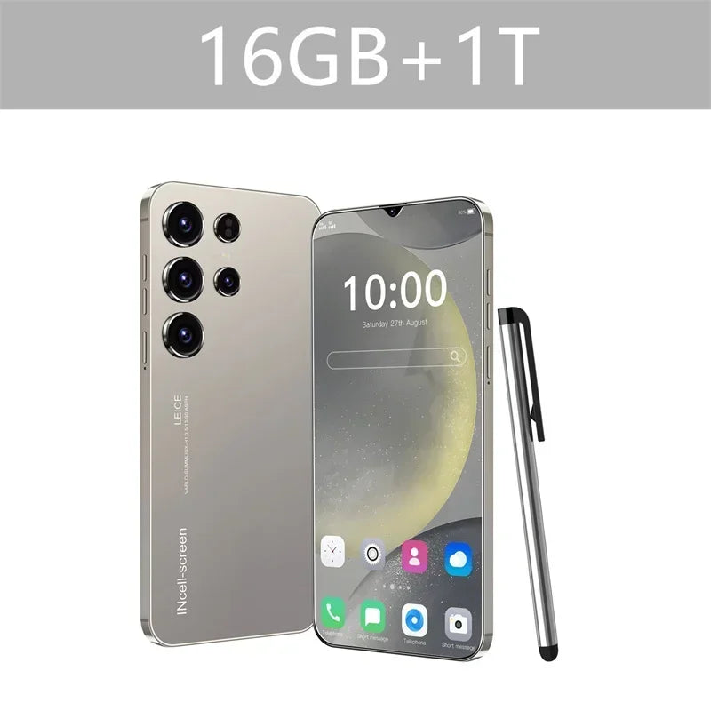 Original S24 Ultra Smartphone 5G 7.0 HD 16G+1T Android 14 Cell Phone Dual Sim Face Unlocked Mobile Phone Cellphones Telephone