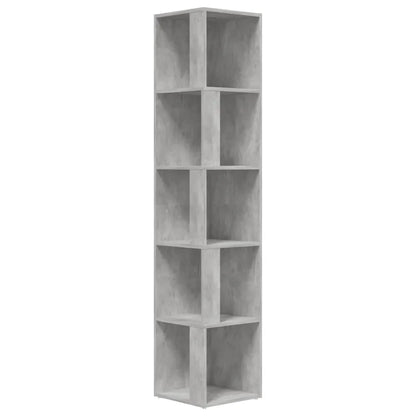 Concrete gray corner cabinet 33x33x33 cm chipboard, multi-use drawer single storage cabinet for Home organization wardrobe