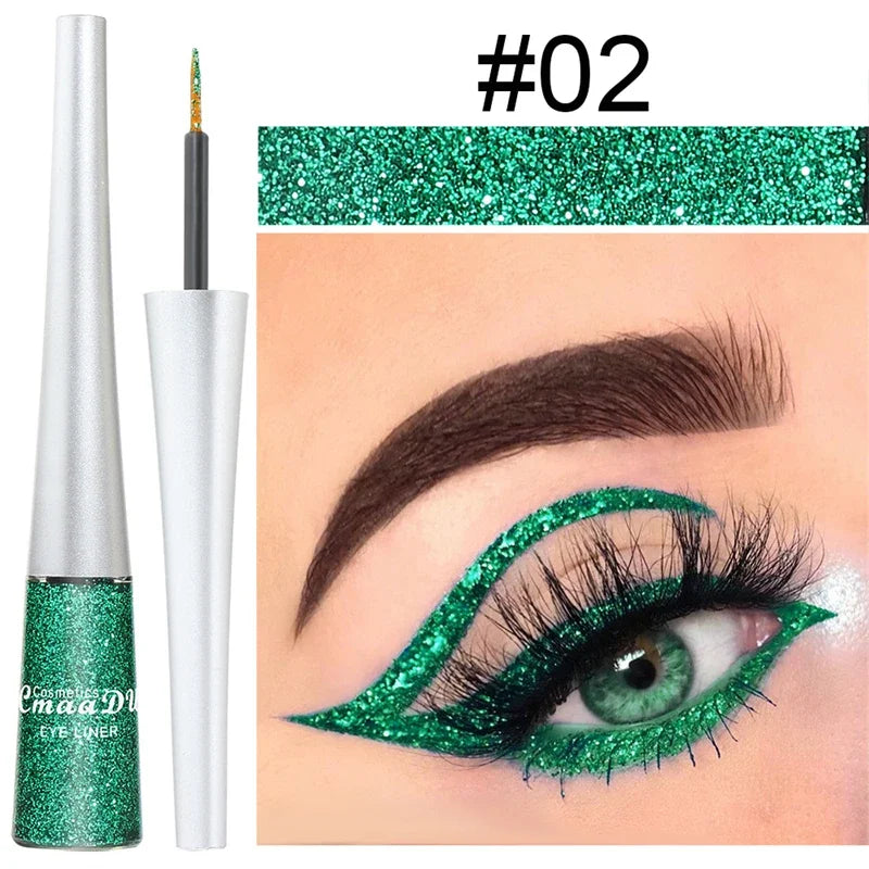 Colorful Sexy Eyeliner Liquid Blue Pencil Waterproof Easy To Wear Make Up Matte Eye Liner Red Green White Gold Brown Eyeliner