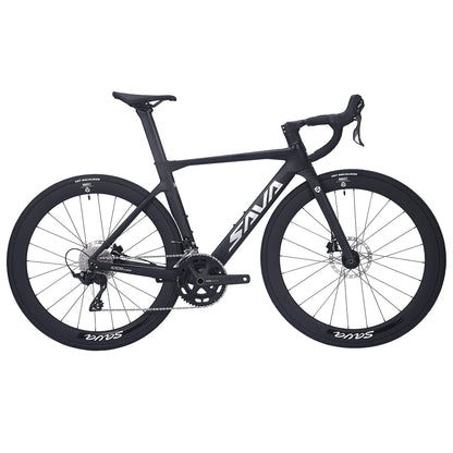 SAVA 2024 NEW A7L Carbon Road Bike, Adult Racing Bike, Equipped With Shimano R7100, 24-Speed Mechanical Disc Brakes