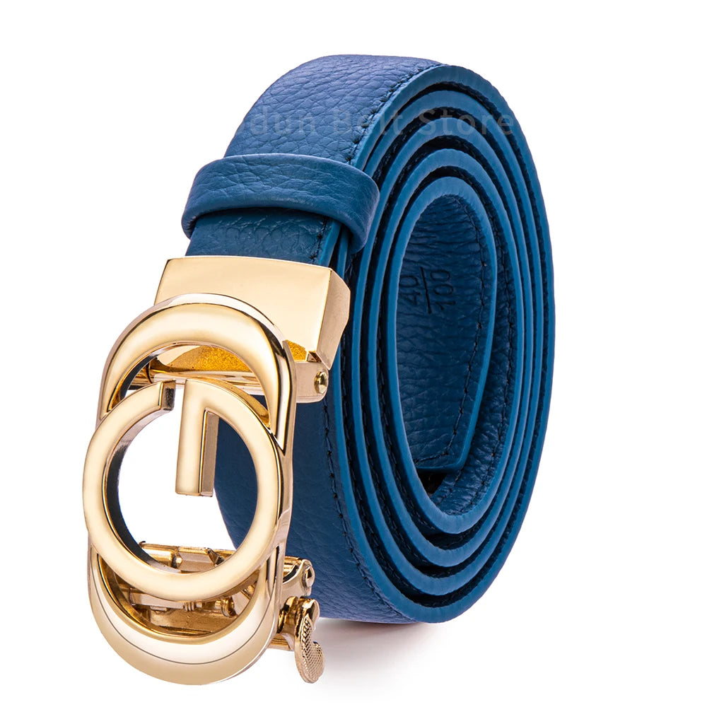 Women Belt Luxury Brand Cowhide Leather Top Quality Classic Pin Buckle Belts New Fashion Female Waistband women luxury belt