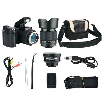 24X Optical Zoom HD Digital Camera POLO D7100 33Million Pixel Auto Focus Professional DSLR Video Camera Three Lens Outdoor