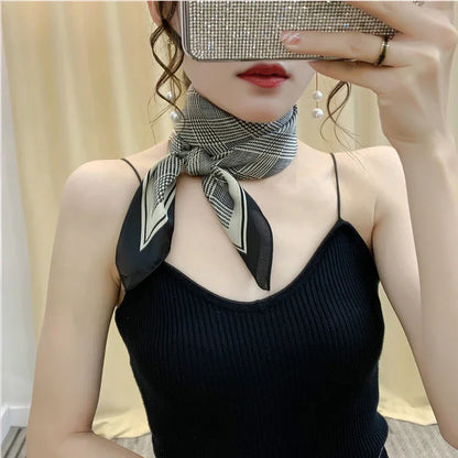 Scarf Women Silk Satin Women Bandana Silk Scarves Scarf for Women Neckerchief  luxury Scarf Foulard Laven Official Store WJ002