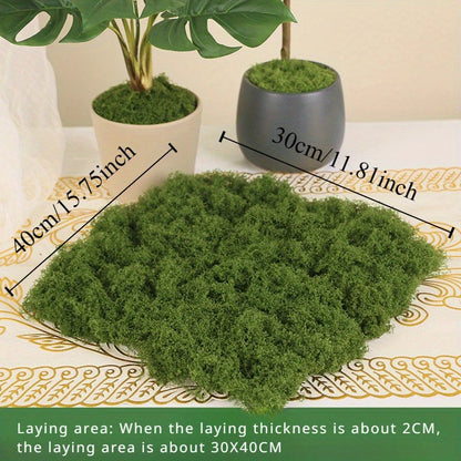 Green Fake Moss DIY Crafts Grass Artificial Moss Faux Preserved Moss Green Plant Home Room Garden Decor Landscape Fake Grass