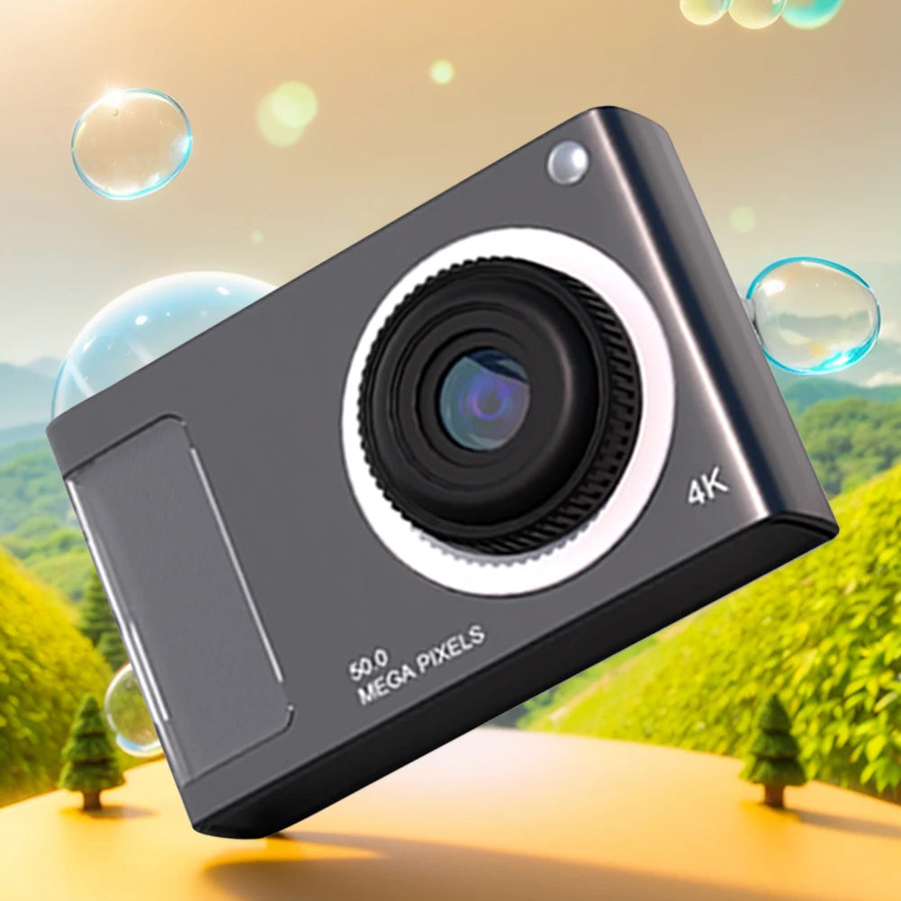 48MP HD Digital Camera 2.4in IPS Display 16X Zoom Video Camera with Fill Light 4K Student Selfie Camera for Kids Students Teens