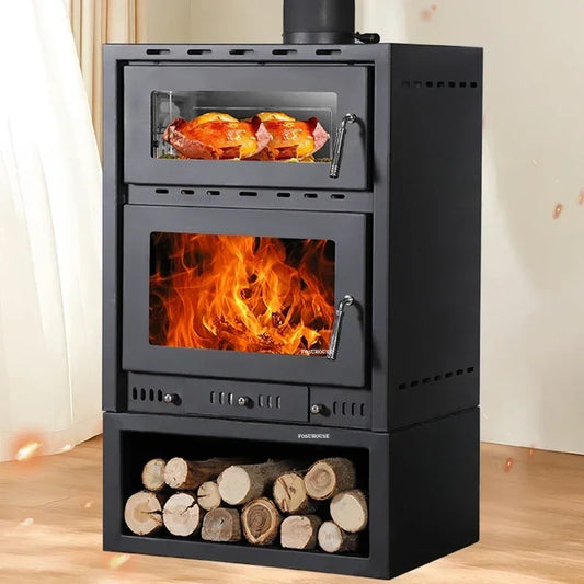 Oven Real FireFireplaces Firewood Heating Stove Home Indoor Fireplace Decoration with Chimney European Light Luxury Villa Stove