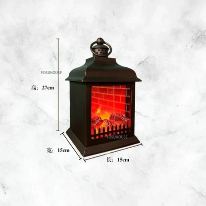 Simulated Flame Lamp Ins Simulation Fireplace Lamp Fake Stove Home Bedroom Decoration Atmosphere Lamp Electric Flame N