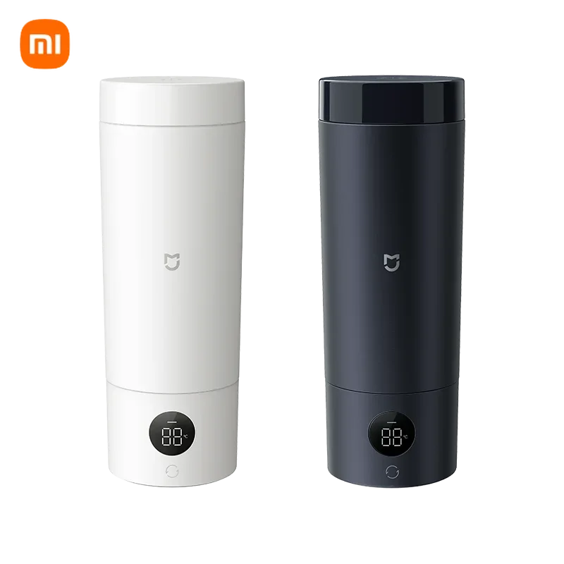 Xiaomi Mijia Portable Electric Heating Cup 2 Temperature LED Thermos 316 Stainless Steel Boiling Cup Kettle For Travel Coffee