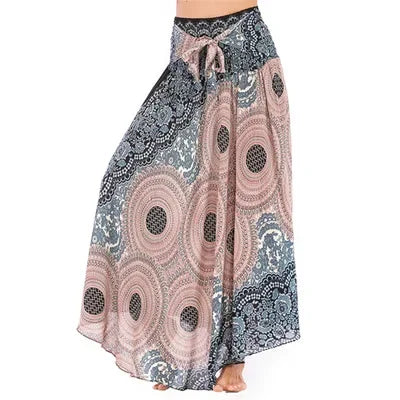 Fashion Skirts Women Clothes Roupas Saia Bottom Women Skirt New Sexy Woman Long Jupe Bohemian Boho Flowers Elastic Waist Faldas