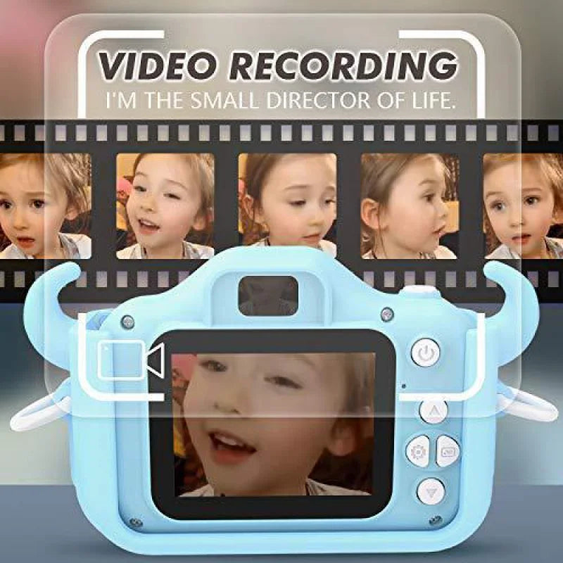 Cute Cartoon Childrens Camera 20MP Dual Lens HD 1080P Kids Digital Camera Toys Camera Birthday Gift