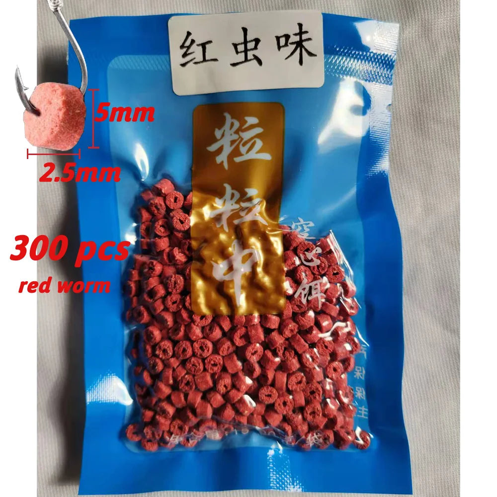 Fishing Feed Attractant Hollow Granular Lure Nutrition Food Fishy Flavor Scent Pesca Carp Atomization Fiber Bite Hook Soft Bait