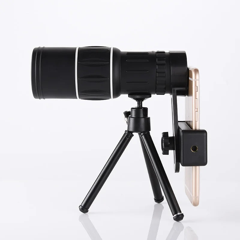 16x52 HD Portable Green Film Monocular Telescope,For Birdwatching Hiking Concert Photography Powerful Long Range Spyglass