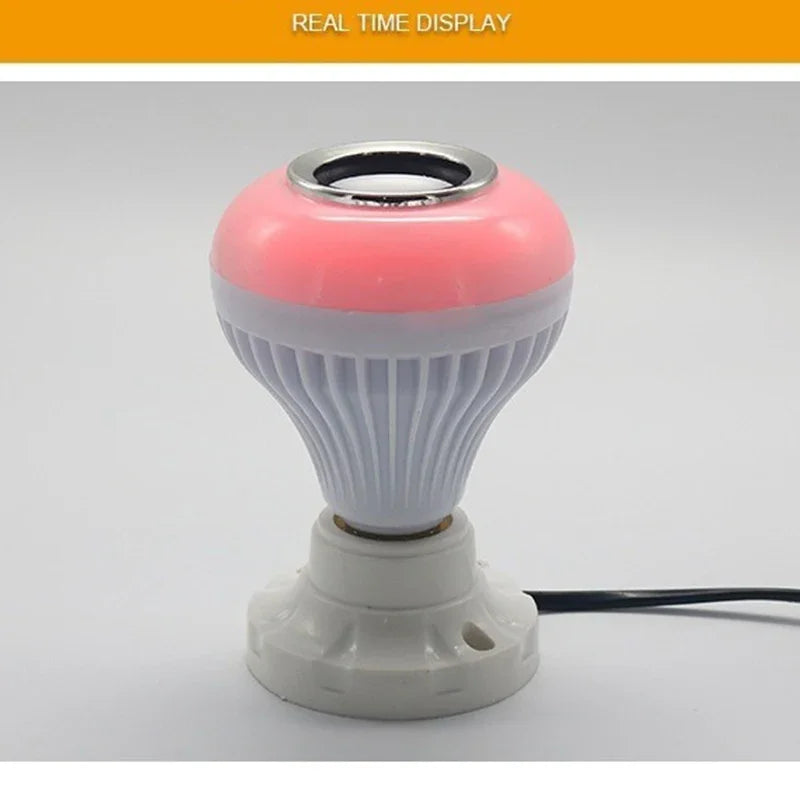 LED Bluetooth music light bulb RGB Colorful Color Change Wireless remote control Bulbs With speaker  intelligent bulb