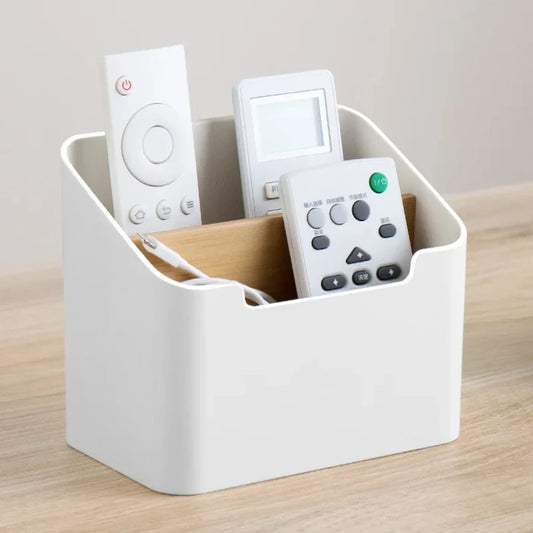 Practical Storage Box for TV Remotes & Air Conditioner Controls Elegant Remote Control Organizer Box for Living Room & Bedroom