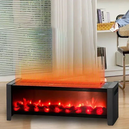 Modern Living Room Fireplaces Heater Home Baseboard Quick-heat Heater Oven Stove Bathroom 3D Decorative Fake Fireplace Heater W