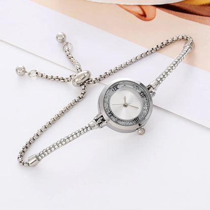 2024 Fashion Women's Wristwatch Gold Bracelet Small Dial Elegant Watch New Cute Women Steel Bracelet Watch Quartz Wristwatch