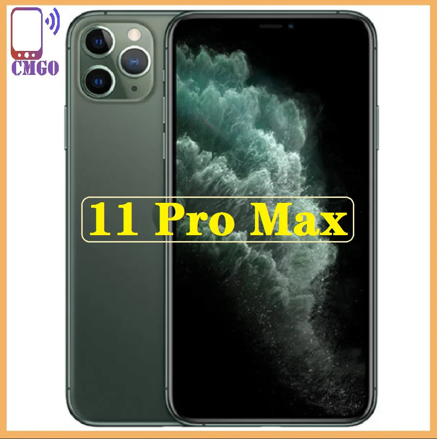 Original Unlocked iPhone 11 Pro Max, 6.5 ", 64GB, 256GB, A13 Bionic, IOS, 4G LTE CellPhone, Face ID, iPhone 11Pro Max