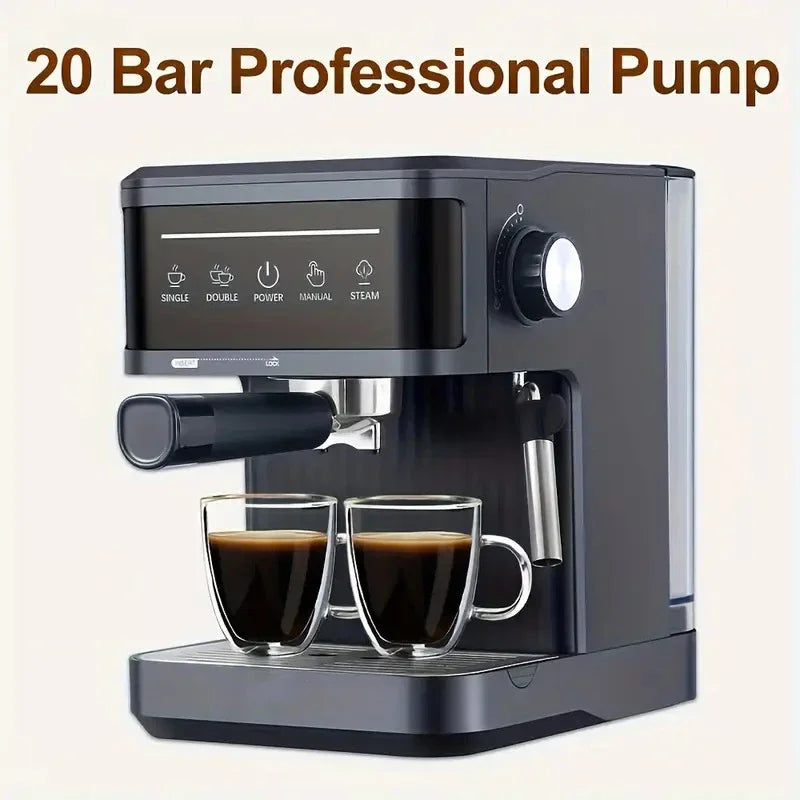 20Bar Electric Italian Coffee Machines Professional Espresso Coffee Maker Semi Automatic Milk Frother Cappuccino Latte Maker