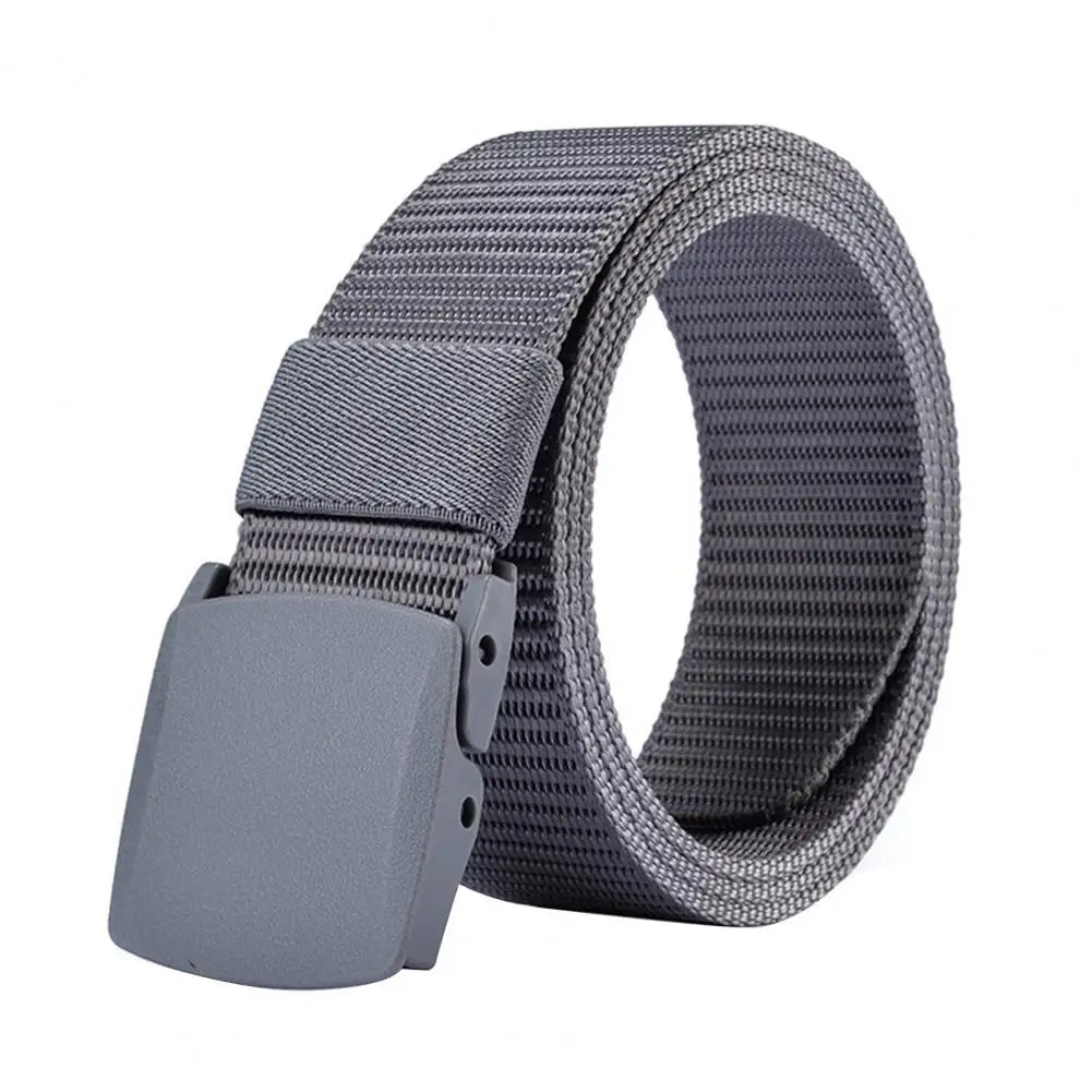 Men Belt Adjustable Exquisite Buckle Male Jeans Belt Lightweight All Match Comfortable Waist Belt For Daily Wear