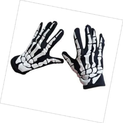 1 Pair Male Gloves Mittens Fashion Men Horror Skull Claw Bone Party Supplies Favors Halloween DIY Decoration