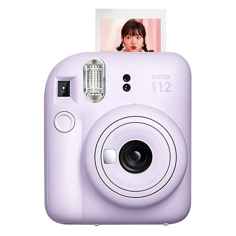 Origin Fujifilm Instax Mini 12 Instant Camera Pink/Blue/Gray/White/Purple with Instax Mini Film Photo Paper