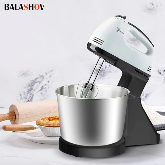 110V/220V Stand Food Mixers Kitchen Electric Food Blender Desktop Egg Whisk Cream Cake Dough Kneader Milk Frother Food Processor