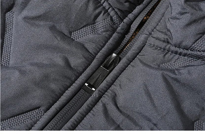 2024 Men's Autumn/Winter New Warm Coat Men's Fashion and Leisure Warm Zipper Anti Cold Versatile Men's Cotton Jacket