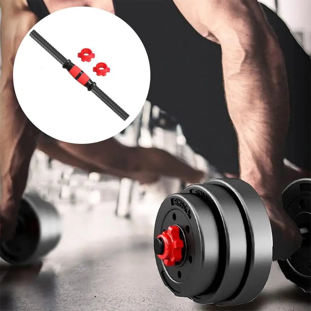 Threaded Dumbbell Handle Bar Extension Bar Set Adjustable Dumbbell Bars For Weight Lifting Home Gym Fitness Exercise Weights Bar