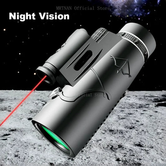 50X60 Zoom HD Powerful Binoculars Long Range Portable Professional Telescope Monocular Low Night Vision for Hunting