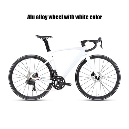 Twitter Full Carbon Road Bike Wireless Electronic Shifting WheelTop EDS TX 2X12 Speed Hydraulic Disc Brake Adult Men's Bicycle