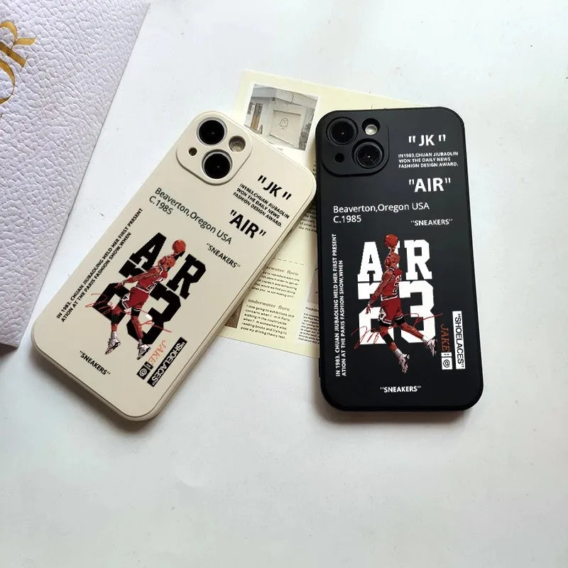 INS Hot Off AIR Sports Shoes Brand Phone Case For iPhone 11 12 13 14 15 16 Pro Max XS XR 7 8 SE Plus Mini White Back Cover