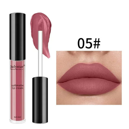 1pc Waterproof Liquid Lipsticks Lip Makeup Matte Velvet Lipstick Lip Gloss Red Sexy Cosmetic 6 Colors Long Lasting Lip Glaze