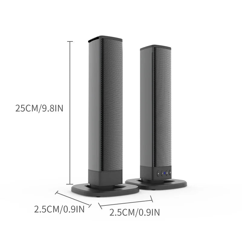 Powerful Soundbar Sound Radio Blaster Bar Audio TV PC Computer Subwoofer Wireless  Home Theater Speaker