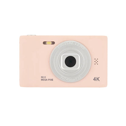 4K Digital Camera Travel Selfie Camara 50 Megapixels HD Zoom Photography 2.4inch Screen Entry-Level Kids Campus Mini Retro Cam