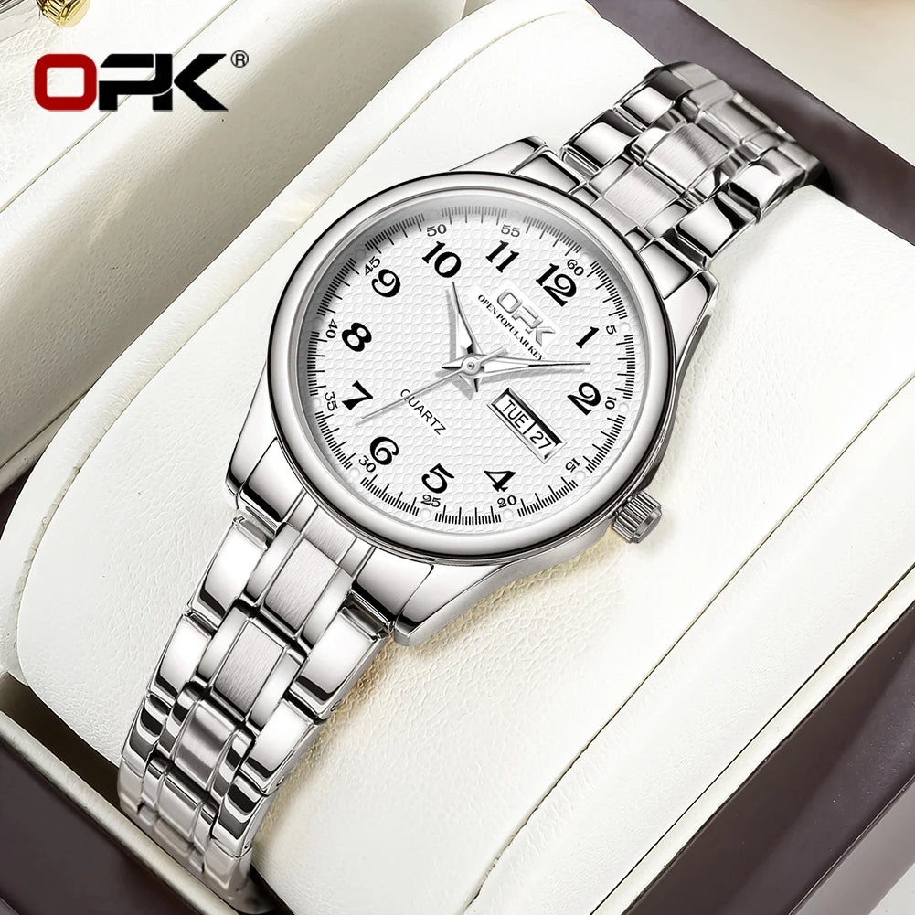 OPK 8110 Watch For Women Quartz Watch Waterproof Classic Luxury Brand Ladies Watch Stainless Steel Strap Watches Reloj Mujer