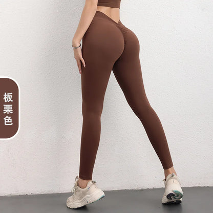 Back V Energy Leggings Push Up Sports Women's Fitness Running tTraining Yoga Pants Energy Leggings Gym Girls Leggings