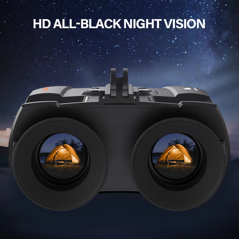 Night Vision Binoculars 5X Digital Zoom 300M Darkness Tactical Helmet Head Mount Goggle Hunting Telescope 4K Infrared Binoculars